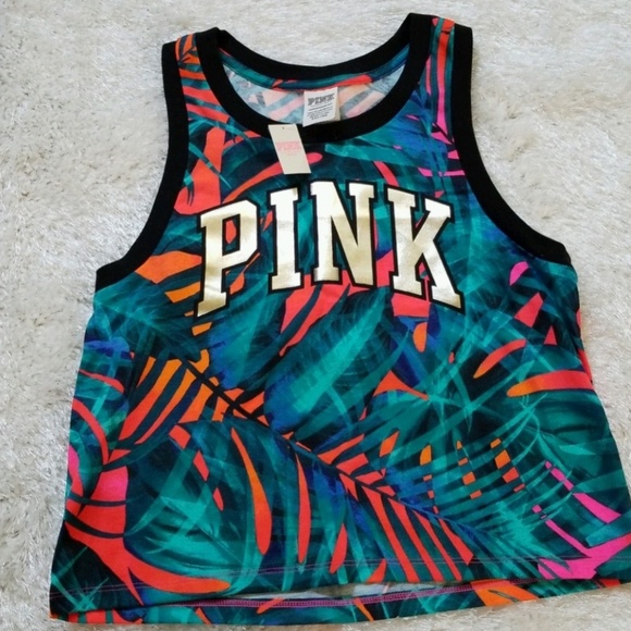 ⬇️ Victoria's Secret PINK muscle tank top palm XS - Picture 7 of 7